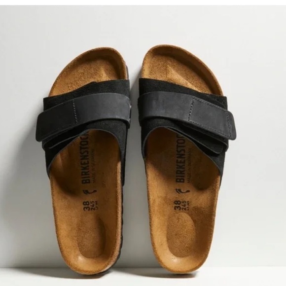 Birkenstock Shoes - NEW Birkenstock Oida Black Leather Suede Sandals Size 39